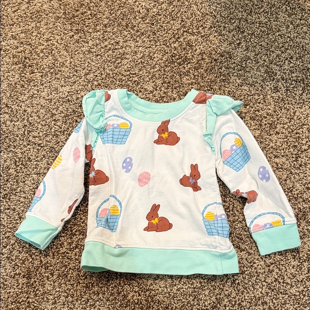 Kids Bunny Print Sweatshirt